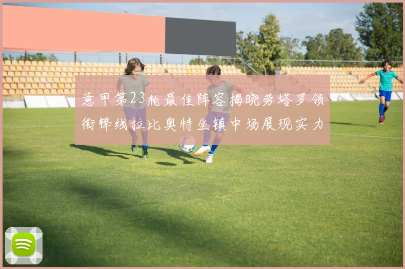 意甲第23轮最佳阵容揭晓劳塔罗领衔锋线拉比奥特坐镇中场展现实力
